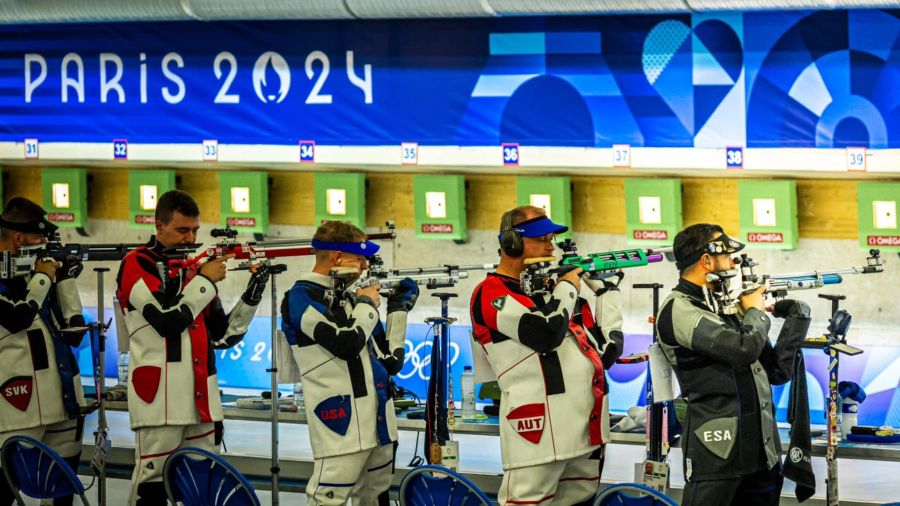 CANCHA Israel Gutierrez prueba Rifle Aire Olimpicos Paris 2024