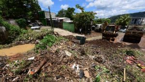 Inundaciones en col. Montelimar Olocuilta