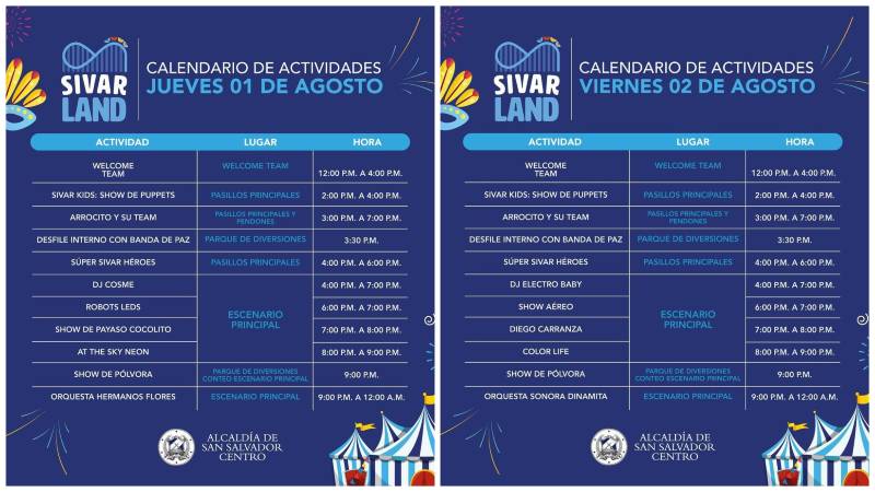 Actividades en Sívar Land 2024