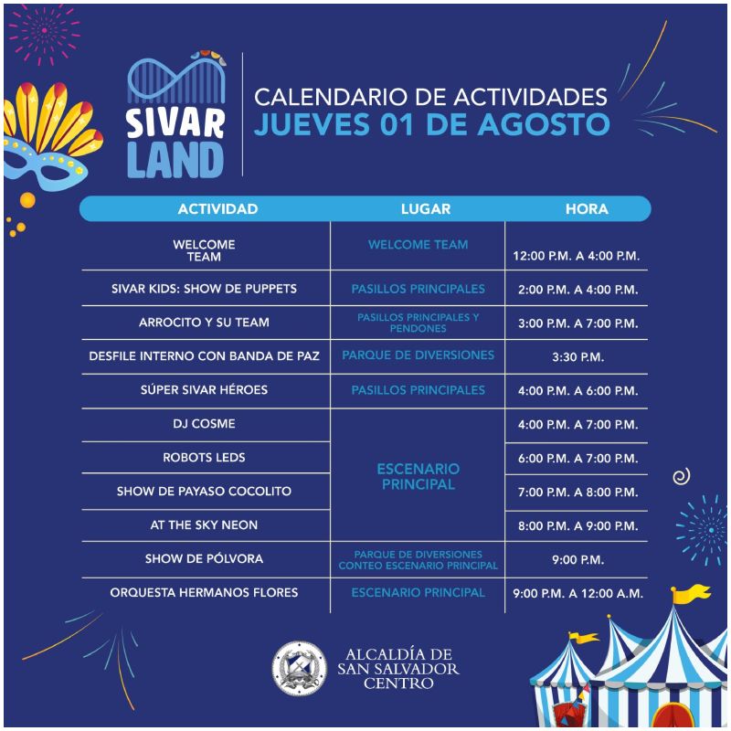 Fiestas Agostinas- patronales-sivarland