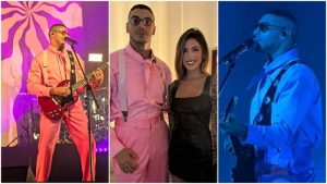 Isabella García Manzo junto al cantautor Manuel Medrano