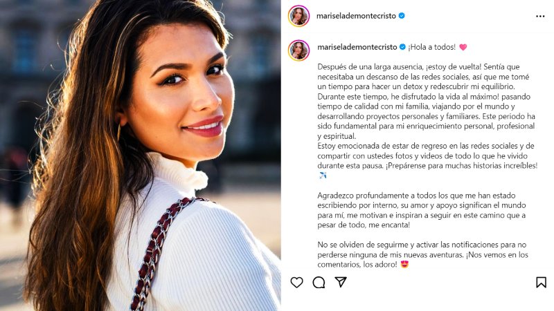 Marisela De Montecristo regresa a redes sociales