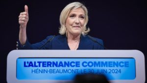 Victoria Marine Le Pen elecciones Francia derecha