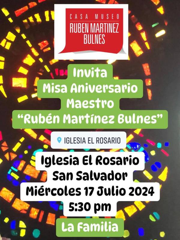 Misa en honor del maestro Ruben Martinez Bulnes