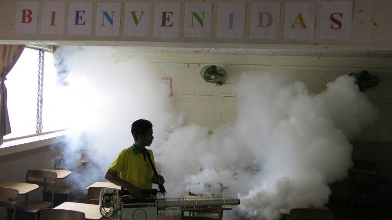 fumigacion dengue escuela