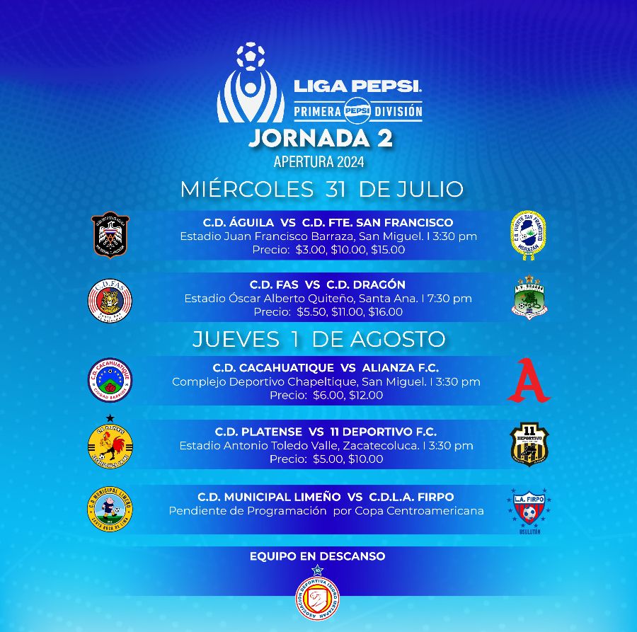 jornada 2 lmf el salvador