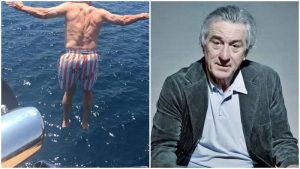 Actor Robert De Niro celebra los 81 con un clavado desde 9 metros de altura