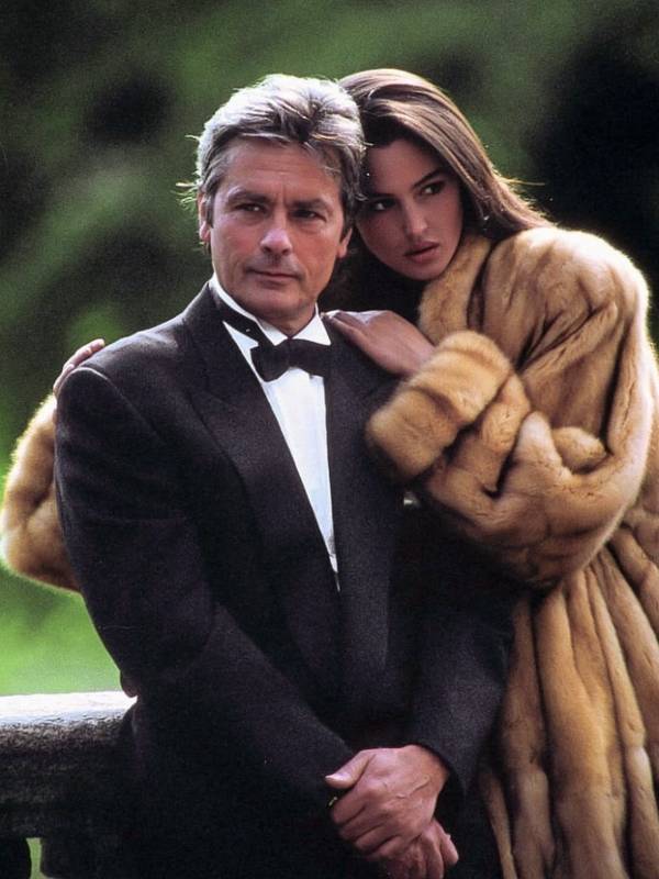 Alain Delon con Monica Bellucci