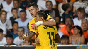 Barcelona Lewandowski triufo Valencia LaLiga Jornada Uno 01