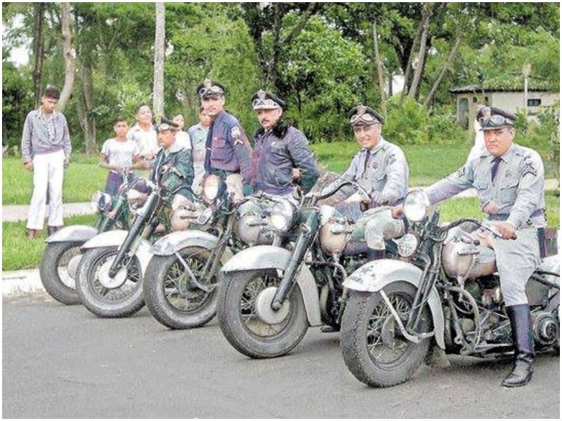 Motos Harley Davidson del antiguo El Salvador