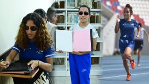 Historia de Sandra, atleta con discapacidad visual