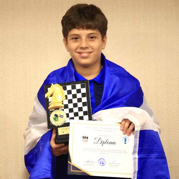 Santiago Guevara ajedrez campeon U12 CAC Maestro Fide 03