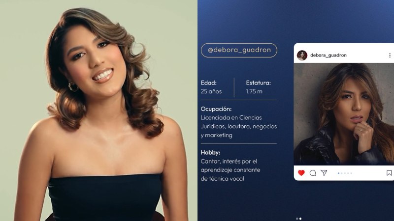 Debora Guadrón, quien representa a San Salvador, fue la primera en darse a conocer.