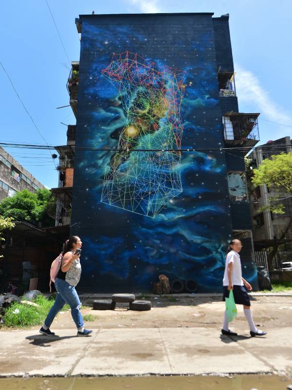 Edificios de la Colonia Zacamil que funcionan como apartamentos, popularmente conocidos como "Los 400". Zacamil, Mejicanos, San Salvador Centro