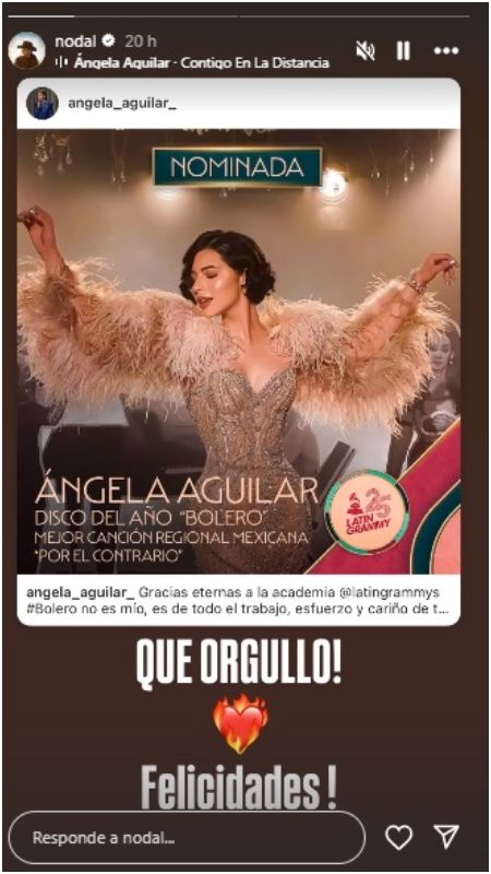 Angela Aguilar- Nodal- Latin Grammy