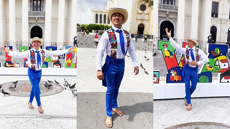 bailarín Henry Urías, homenaje a la patria