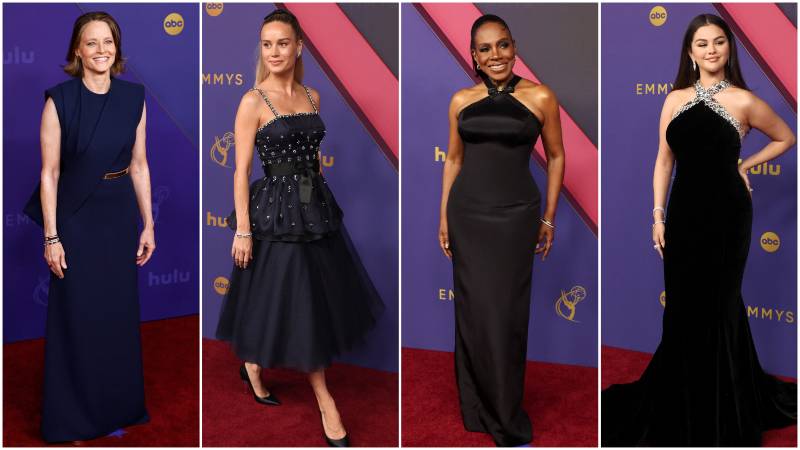 Las estrellas en negro y azul de los Emmy