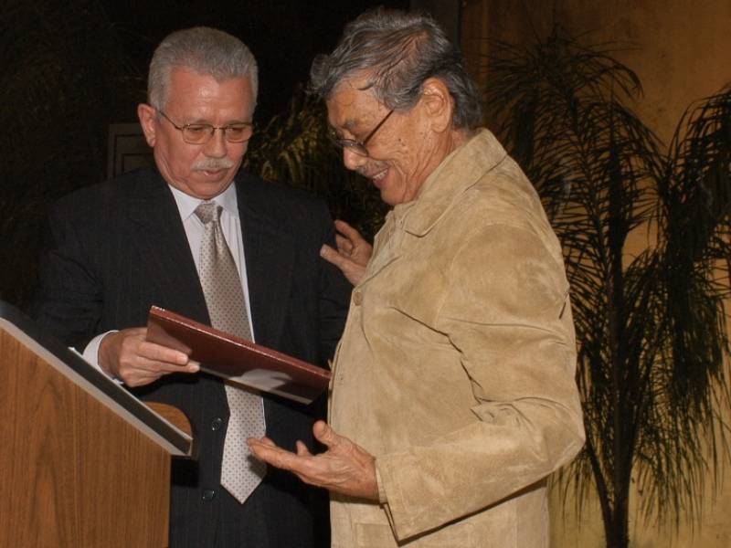 Roberto Galicia y Carlos Cañas en el Marte en 2004