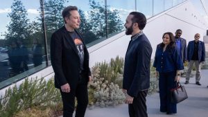 Elon Musk con Nayib Bukele. Foto EDH / Casa Presidencial