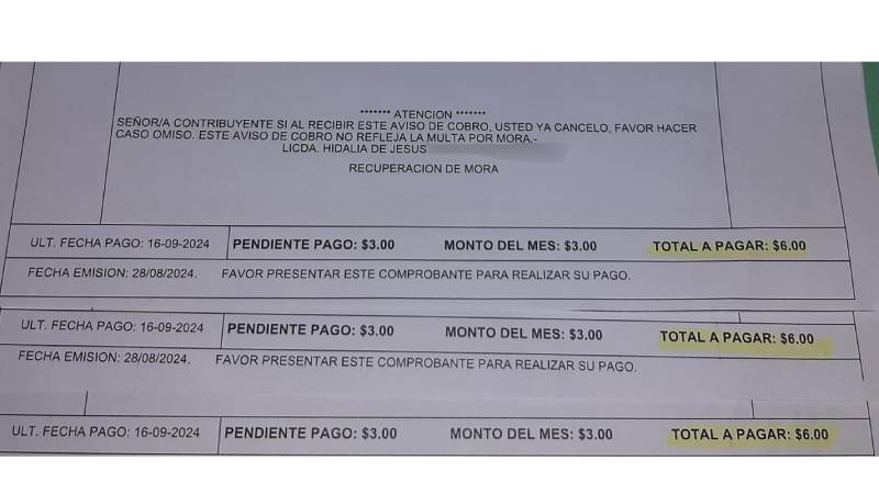 falta de agua en caserío El Alto, cantón Huertas Viejas