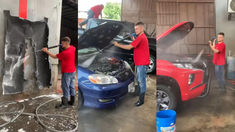 Romel Mejia jugador profesional carwash 02