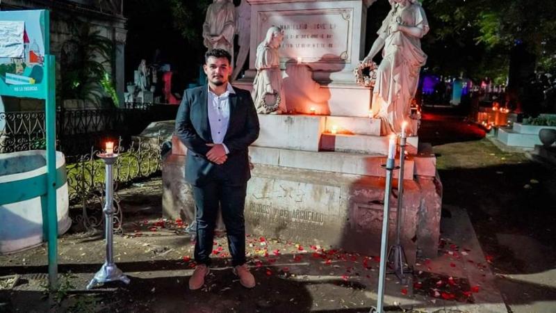 En la entrada del cementerio general se encuentran los mausoleos mas antiguos. Foto: cortesía Alcaldía San Miguel Centro 