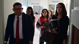 Audiencia probatoria sobre el caso de enriquecimiento ilcito en contra de Sigfrido Reyes, su esposa Susi Melba Rodrguez y su hijo.