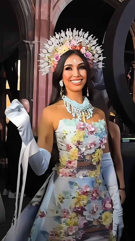 Florence García de El Salvador en Gala de Catrinas en Miss Universo 2024