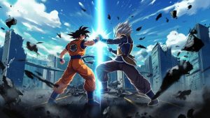 Ilustración de IA de Dragon Ball