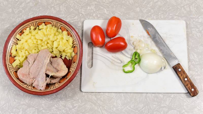 Ingredientes para rellenos de chile verde