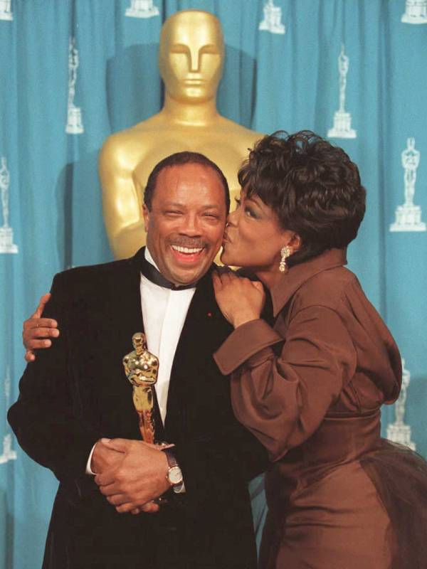 Quincy Jones y Oprah Winfrey