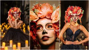 Miss Universo El Salvador 2024 está lista para la Gala de Catrinas en México