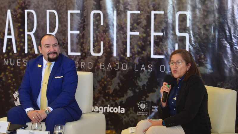 Conferencia de prensa del Fondo de Inversin Ambiental de El Salvador donde presentaron su documental sobre arrecifes.