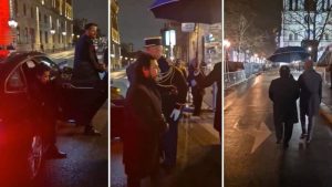 Felix Ulloa llegando a Notre Dame en Paris