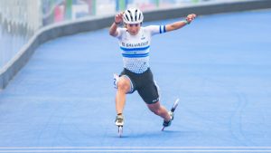 Patinaje Ivonne Nochez Bolivarianos oro