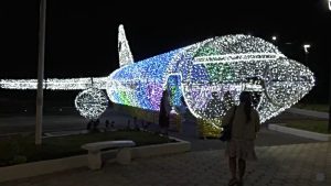 avión navideño ilopango