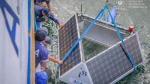ASA instala boyas en el lago de Coatepeque