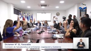 Comisión Salvadoreños en el Exterior Legislación y Gobierno