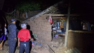 Casas dañadas por enjambre sísmico en Conchagua, La Unión.