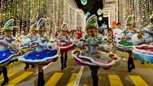 El pasado fin de semana, la alcaldía de La Libertad Sur inauguró la villa navideña en el parque El Cafetalón.