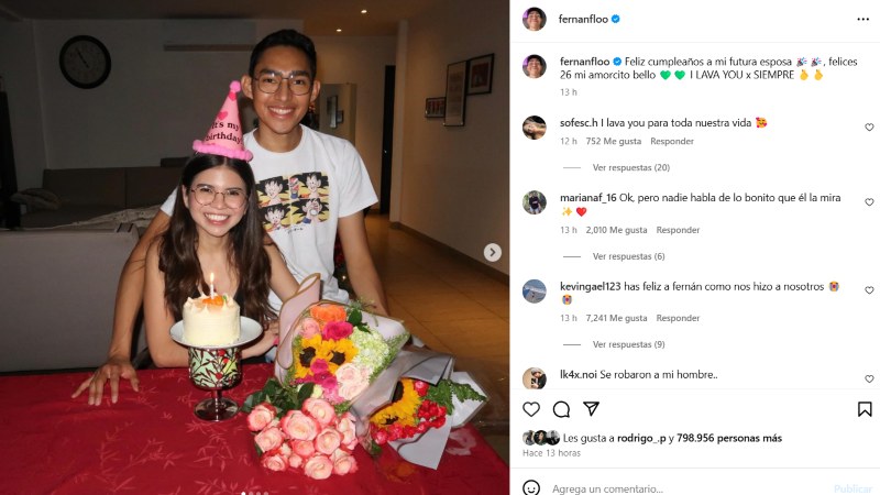 Fernanfloo y su pareja Sofía se ven muy felices.