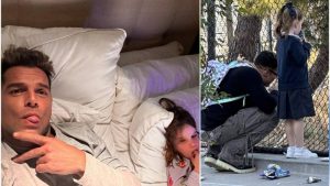 Ricky Martin y su hija Lucía