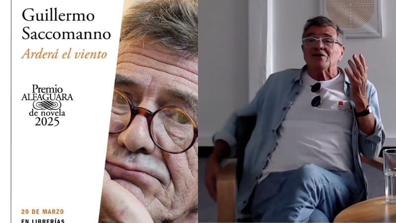 Guillermo Saccomanno fue el ganador del Premio Alfaguara de Novela 2025.  / 