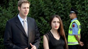 El príncipe de Albania y su esposa