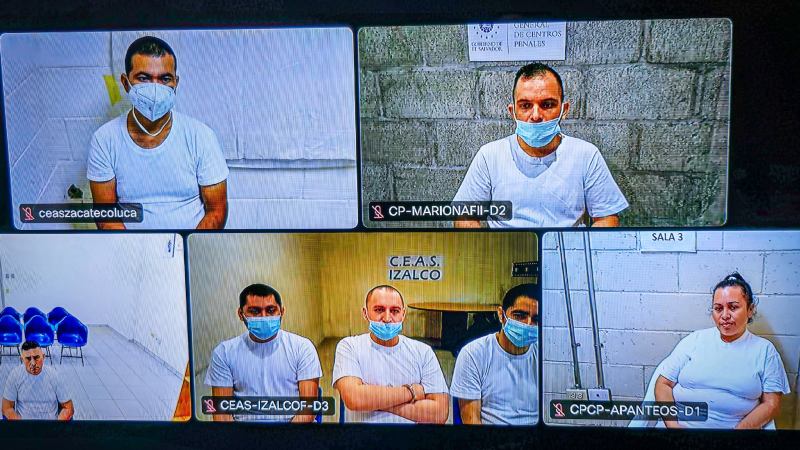 Ocho pandilleros de la MS fueron sentenciados a 15 años de prisión por el delito de extorsión agravada. Foto EDH / Cortesía FGR.