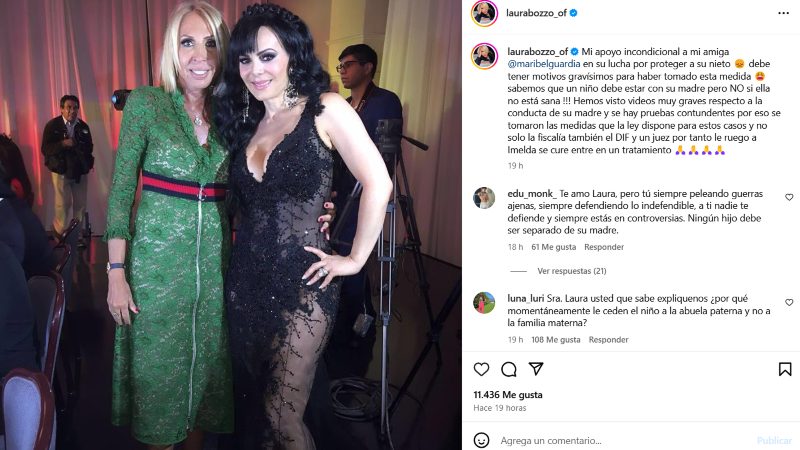 Laura Bozzo hizo público su apoyo.