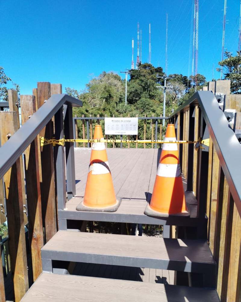 Mirador del Boquerón dañado por sismo