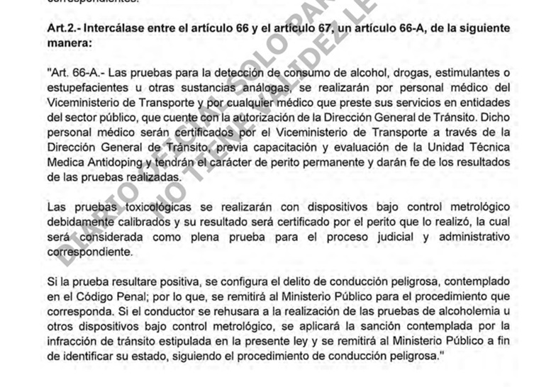 reforma transito alcoholemias