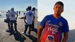 El cuerpo sin vida de Edgardo fue localizado en playa El Tunco. Foto EDH / Cortesía.