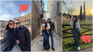 Alba Delgado y su esposo recorren Europa